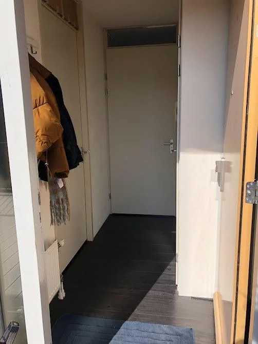 geblurde versie van de foto als achtergrond