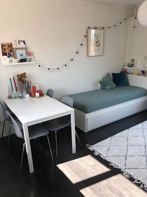 geblurde versie van de foto als achtergrond