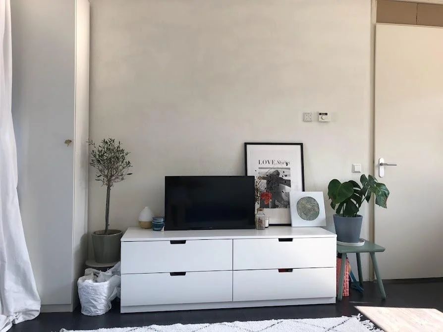 geblurde versie van de foto als achtergrond