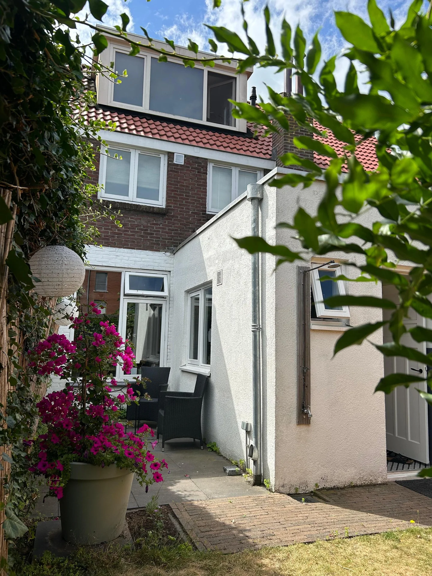 geblurde versie van de foto als achtergrond