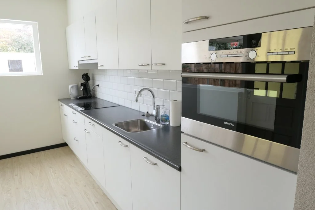 geblurde versie van de foto als achtergrond