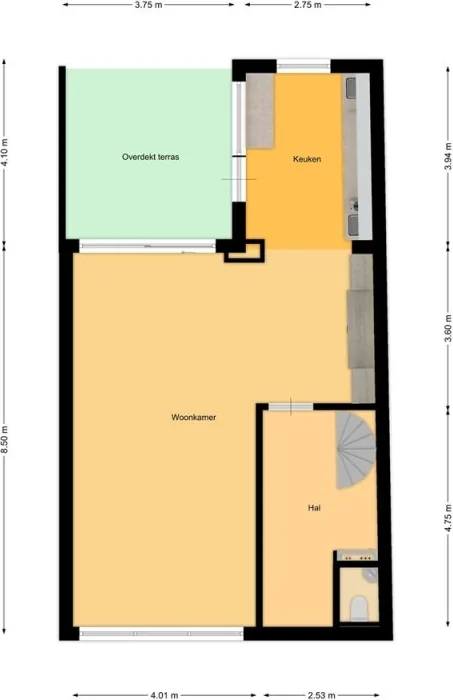 geblurde versie van de foto als achtergrond