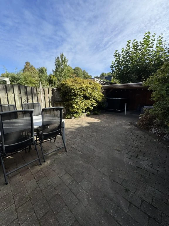 geblurde versie van de foto als achtergrond