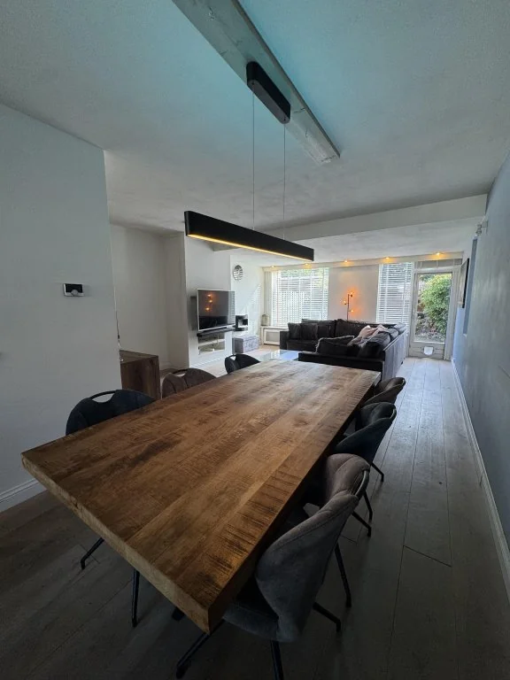 geblurde versie van de foto als achtergrond