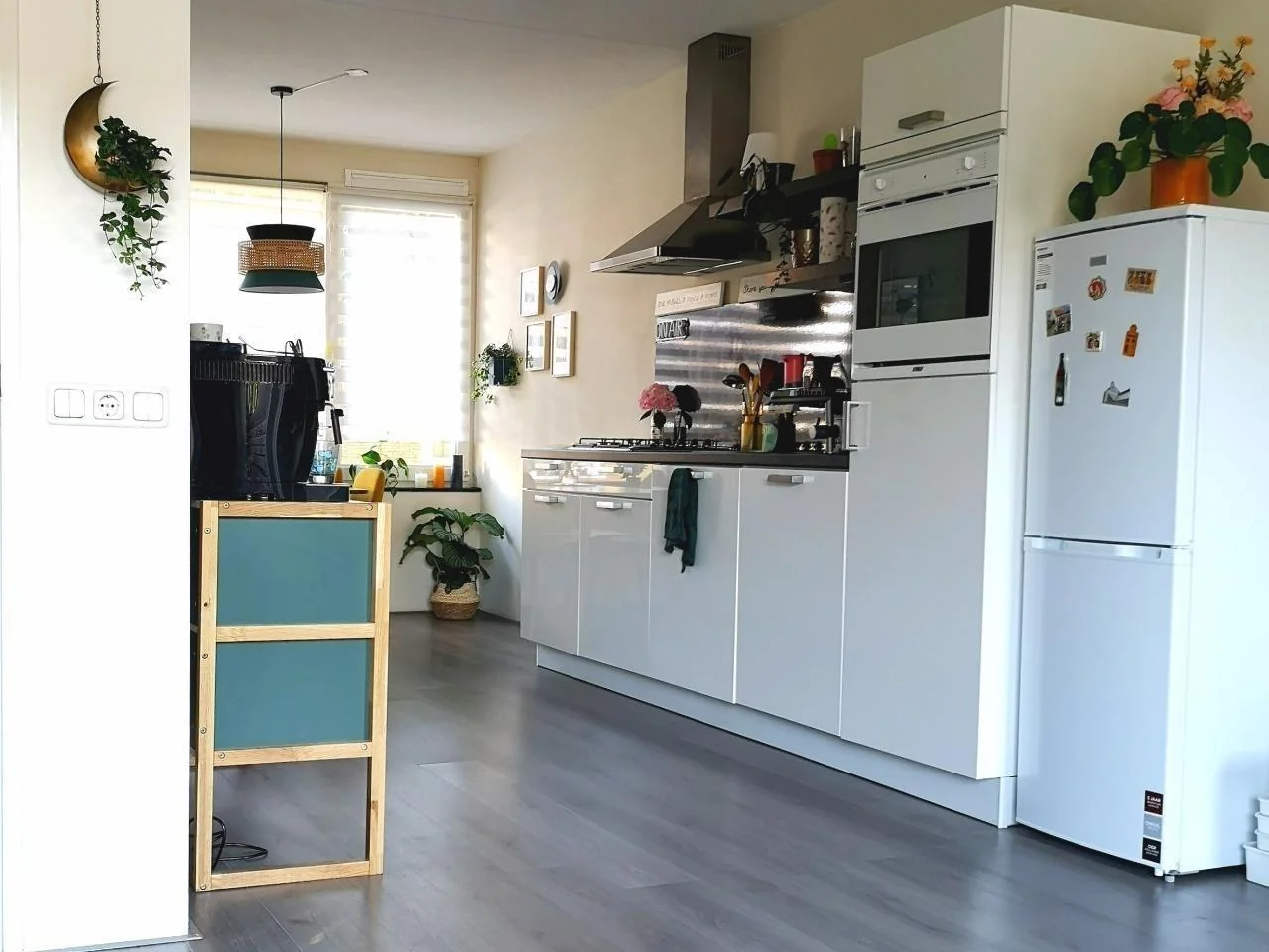 geblurde versie van de foto als achtergrond