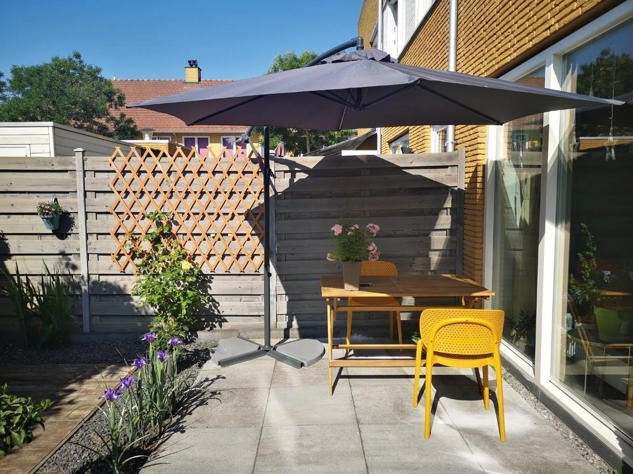 geblurde versie van de foto als achtergrond