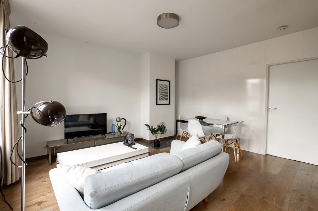 geblurde versie van de foto als achtergrond