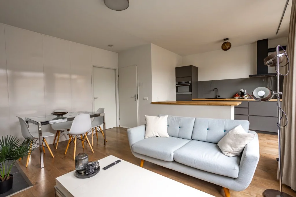 geblurde versie van de foto als achtergrond