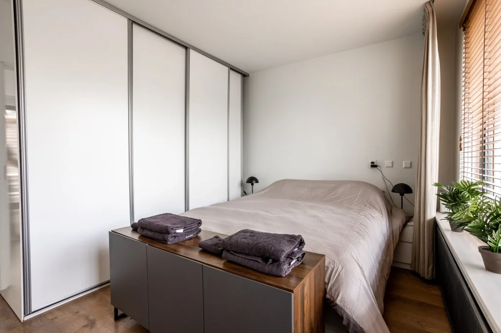 geblurde versie van de foto als achtergrond