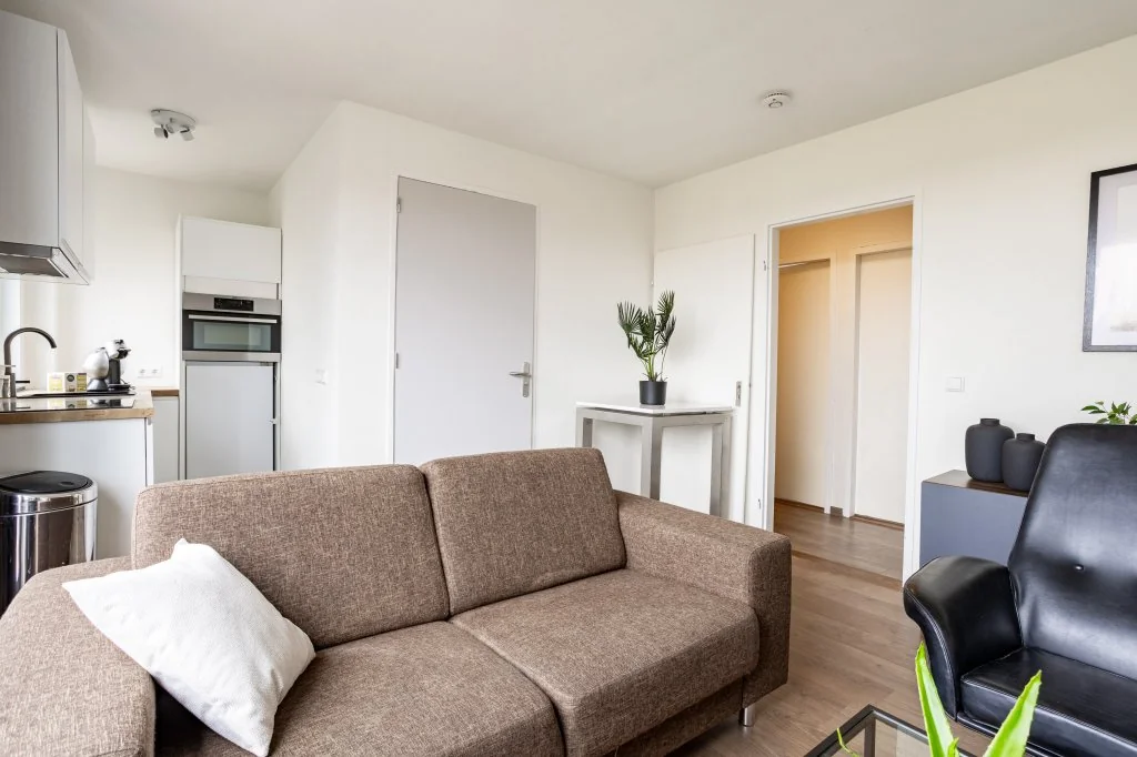 geblurde versie van de foto als achtergrond