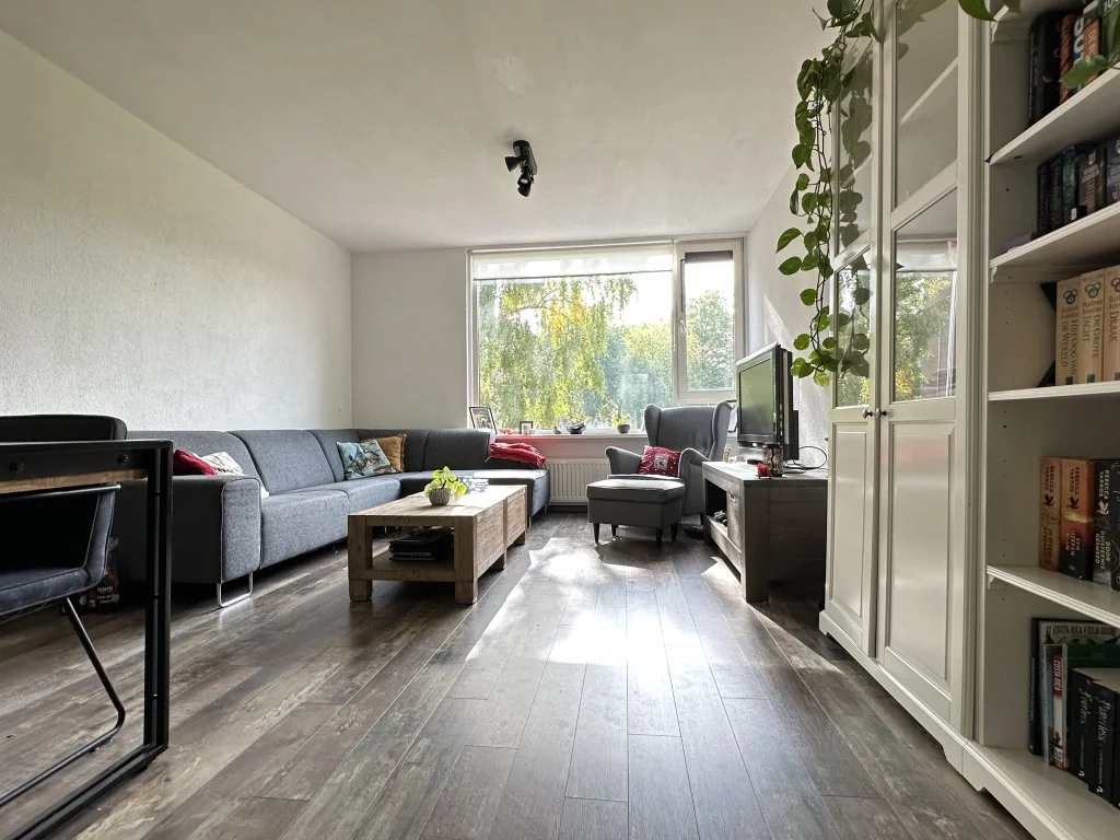 geblurde versie van de foto als achtergrond