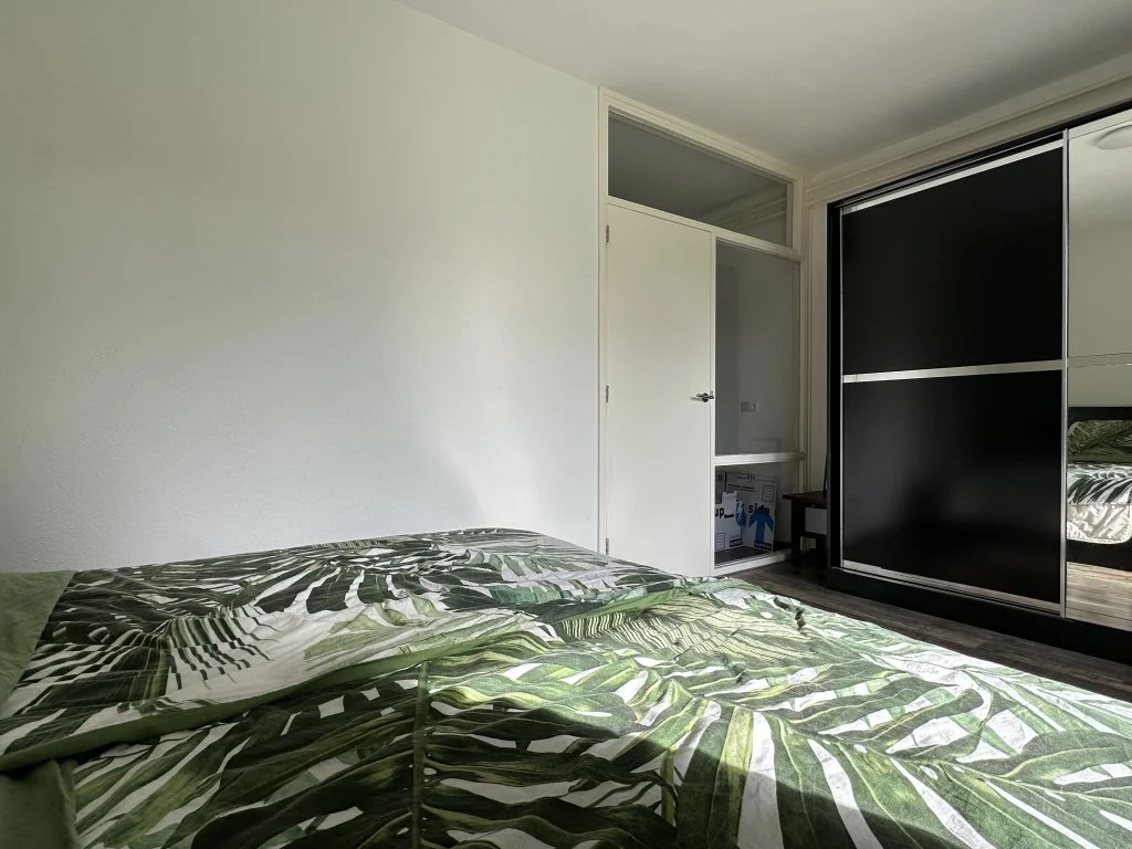 geblurde versie van de foto als achtergrond