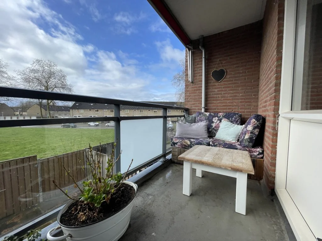 geblurde versie van de foto als achtergrond