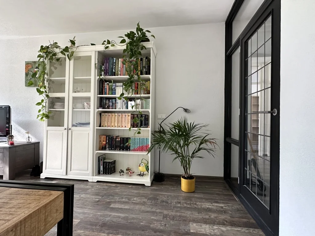 geblurde versie van de foto als achtergrond