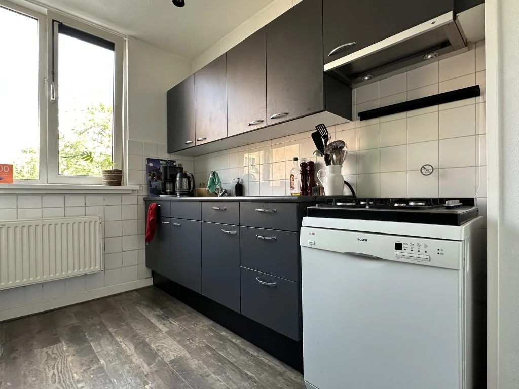 geblurde versie van de foto als achtergrond