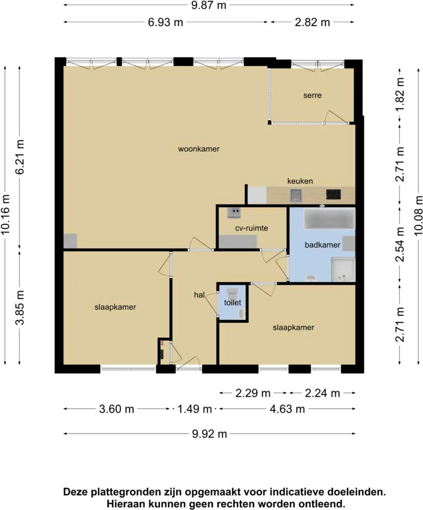 Foto van de Appartement gelegen aan de Abdijstraat in Breda