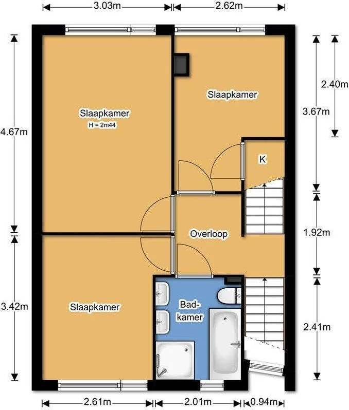 Foto van de Appartement gelegen aan de Valetaweg in Almere