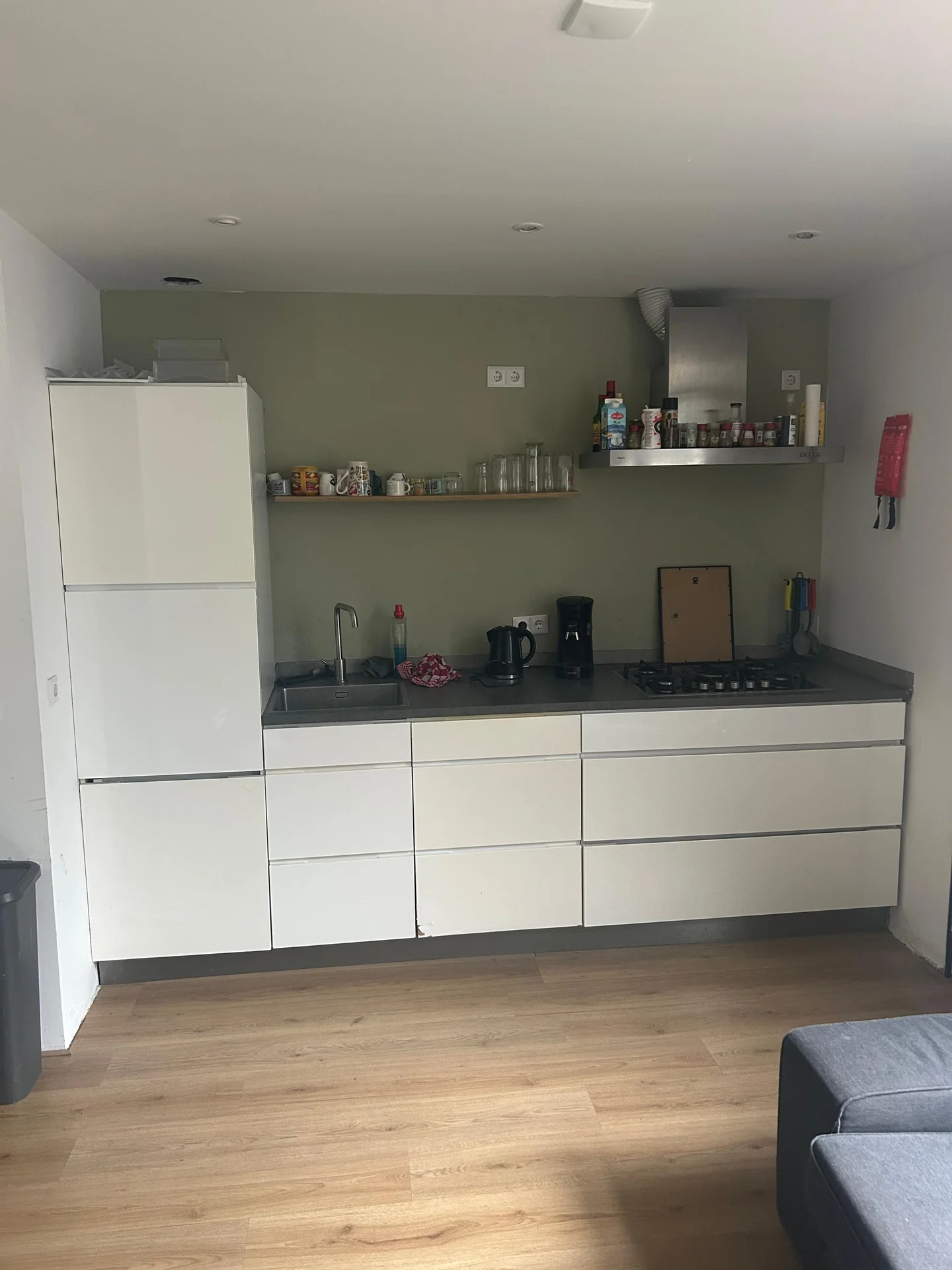 geblurde versie van de foto als achtergrond