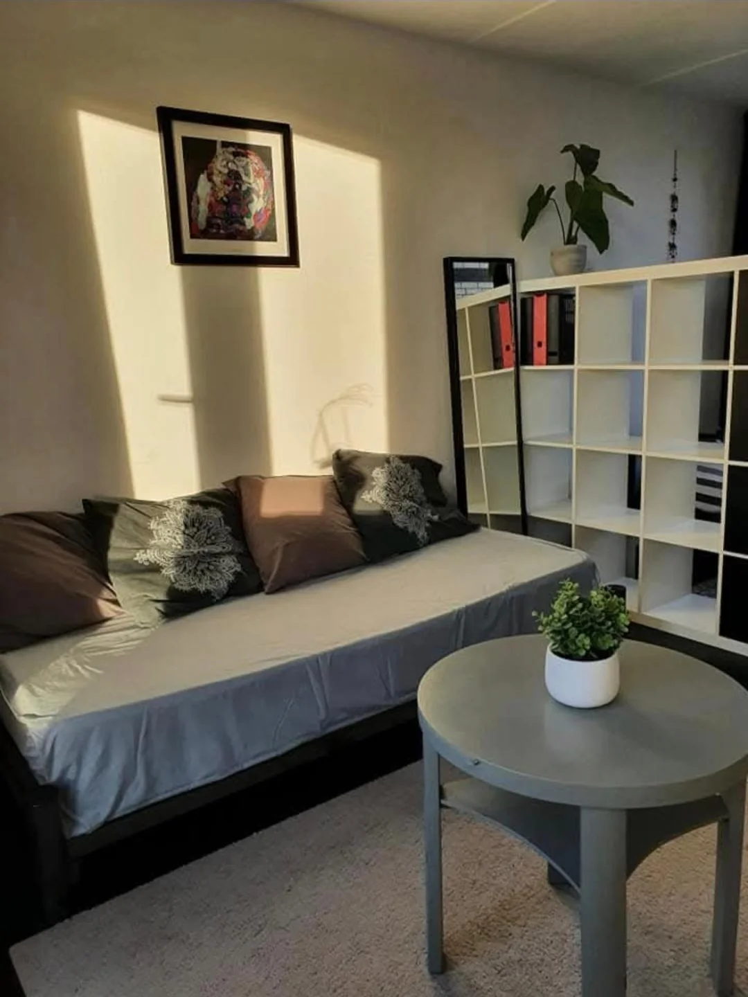 geblurde versie van de foto als achtergrond