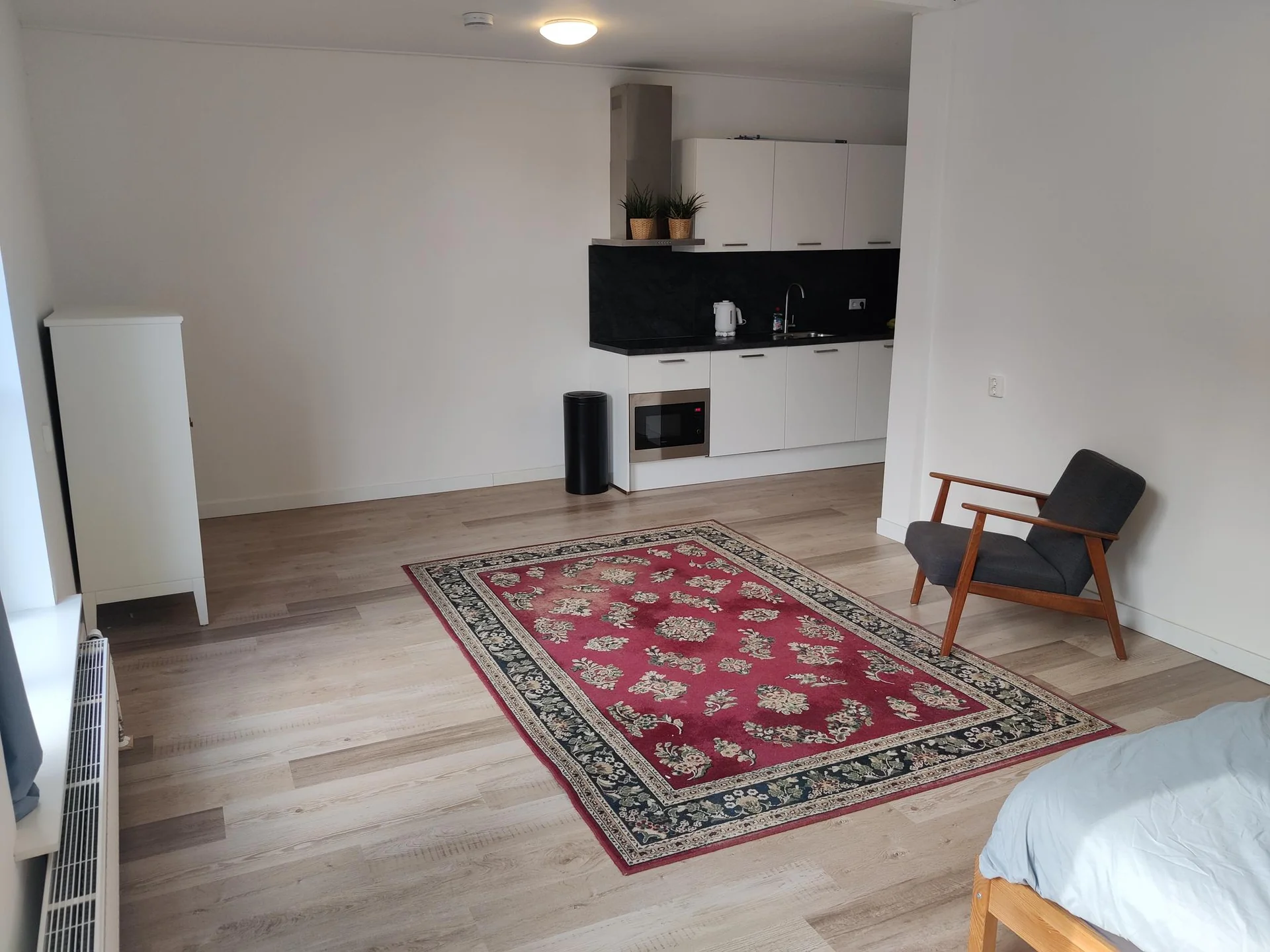 geblurde versie van de foto als achtergrond