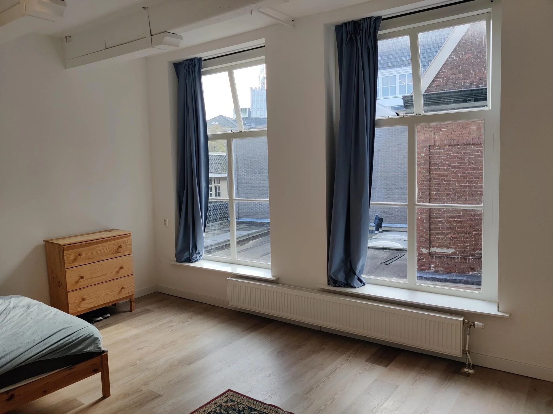 geblurde versie van de foto als achtergrond