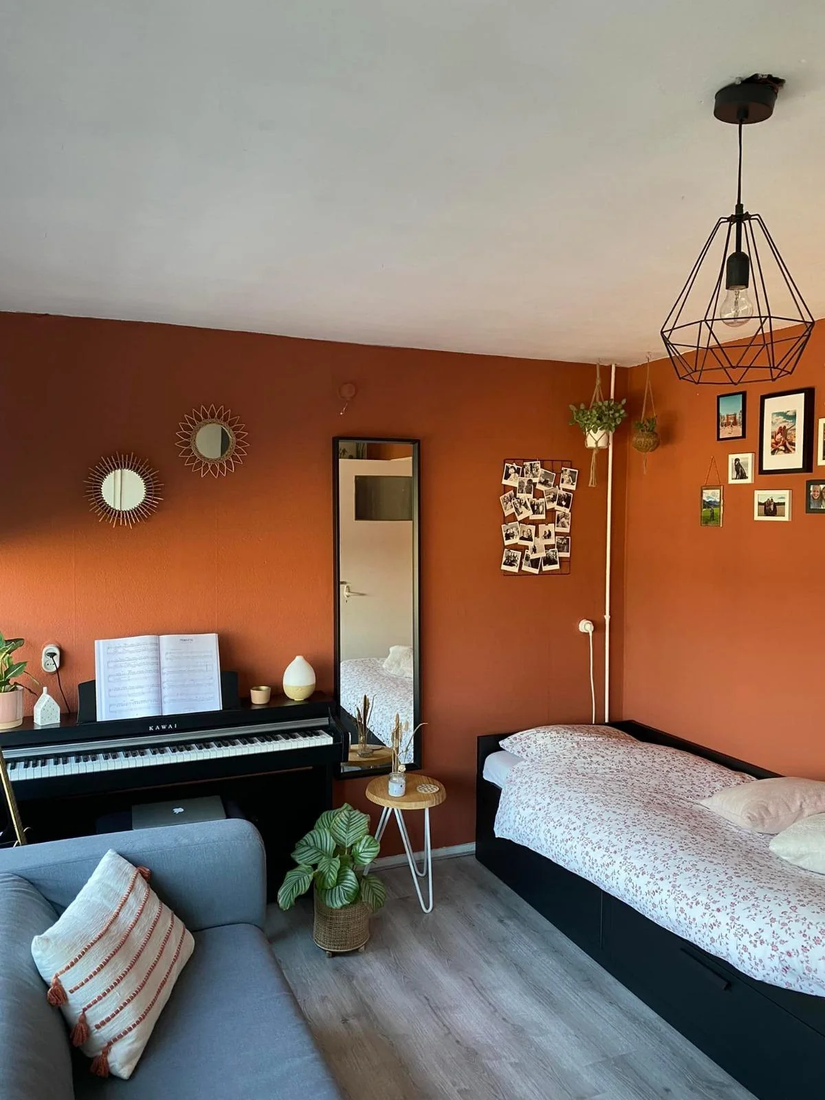 geblurde versie van de foto als achtergrond