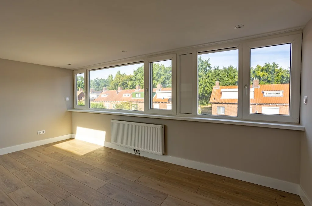 geblurde versie van de foto als achtergrond