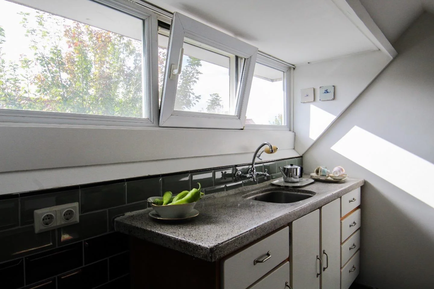 geblurde versie van de foto als achtergrond