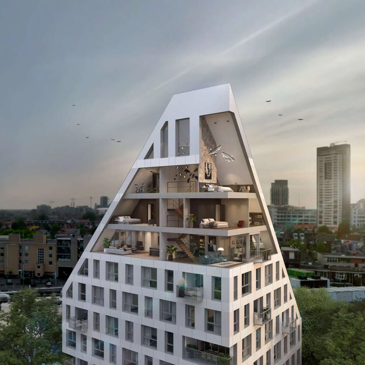 geblurde versie van de foto als achtergrond