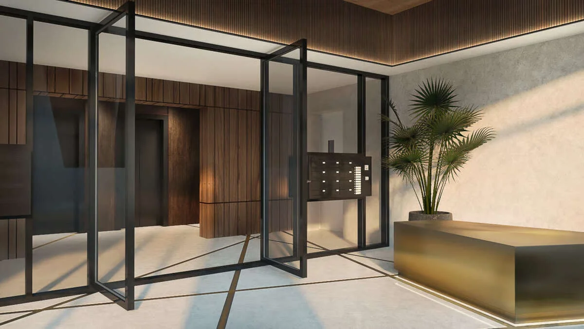 geblurde versie van de foto als achtergrond