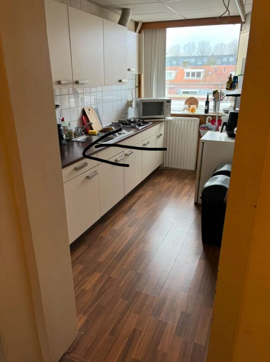 geblurde versie van de foto als achtergrond