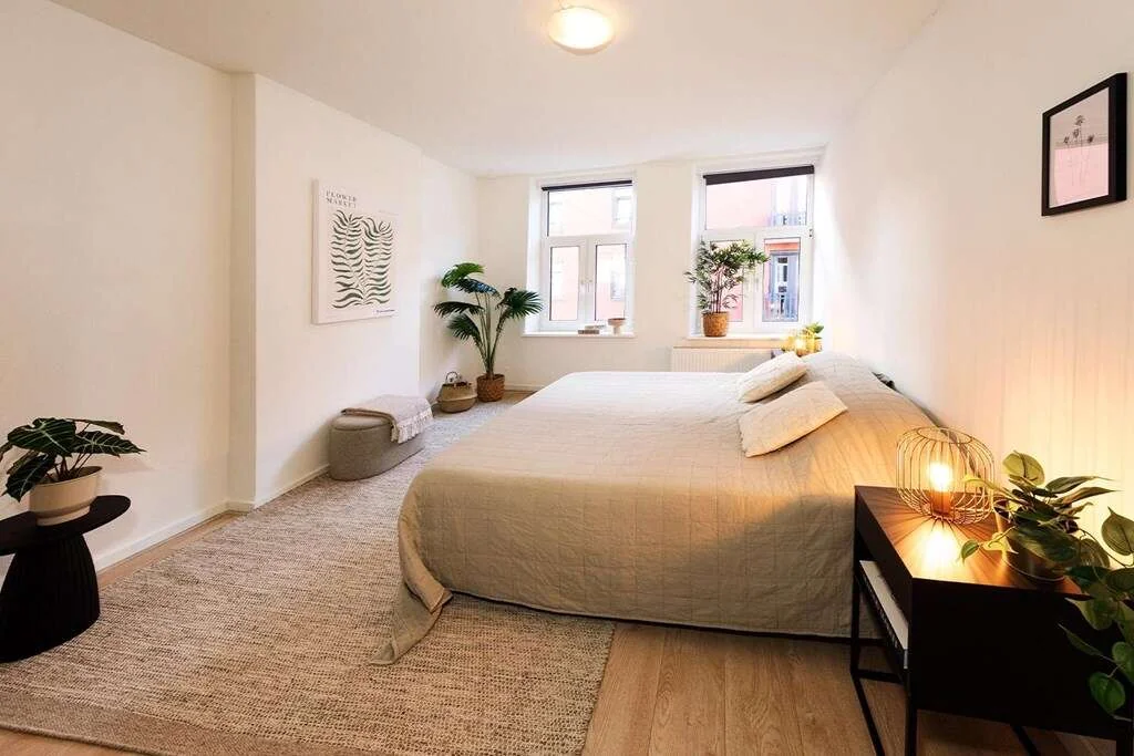 geblurde versie van de foto als achtergrond