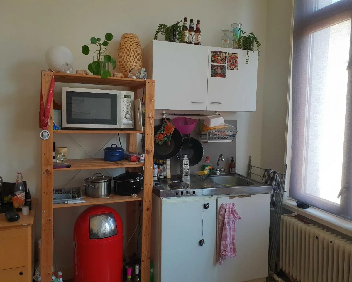 geblurde versie van de foto als achtergrond