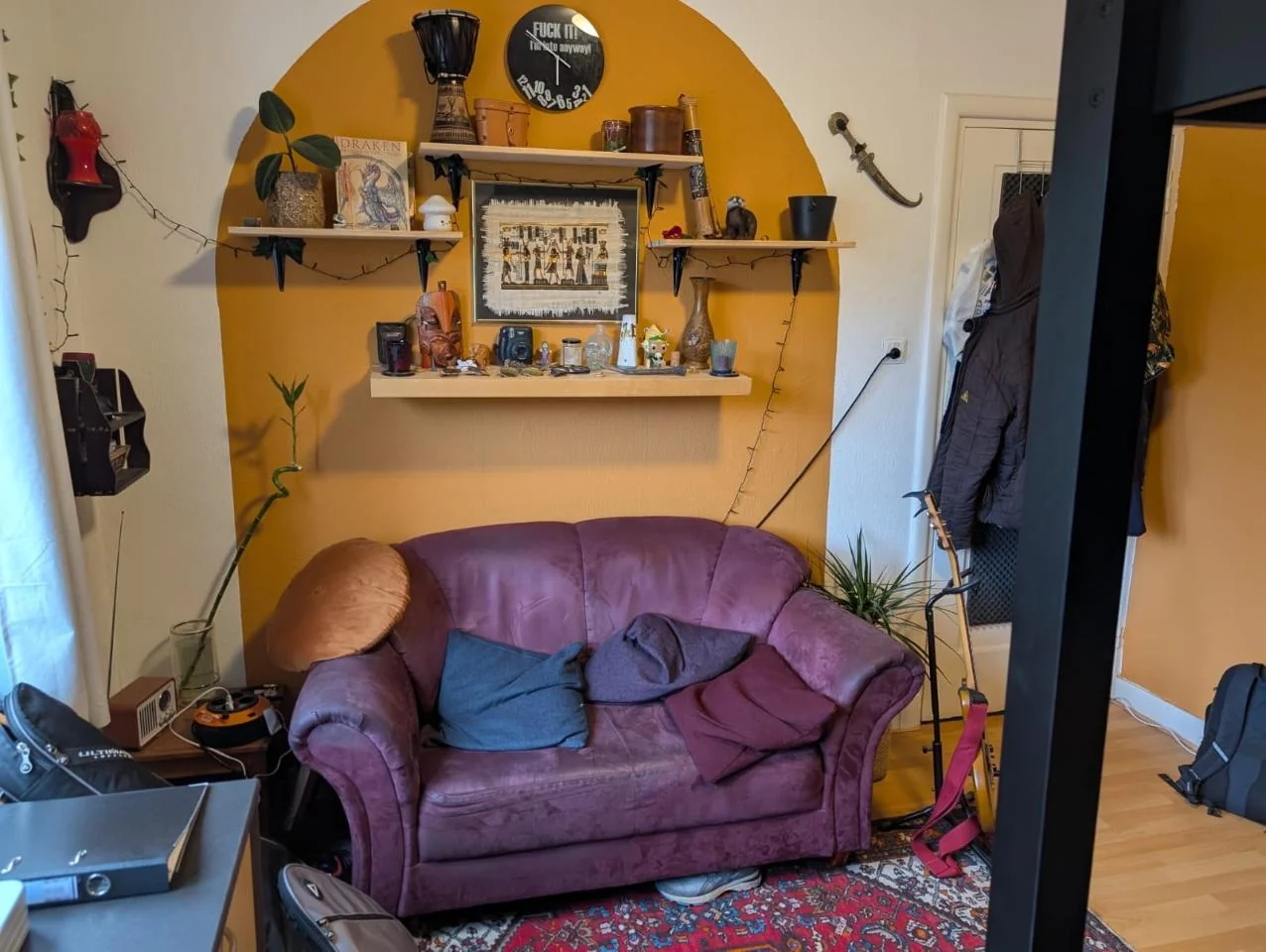 geblurde versie van de foto als achtergrond