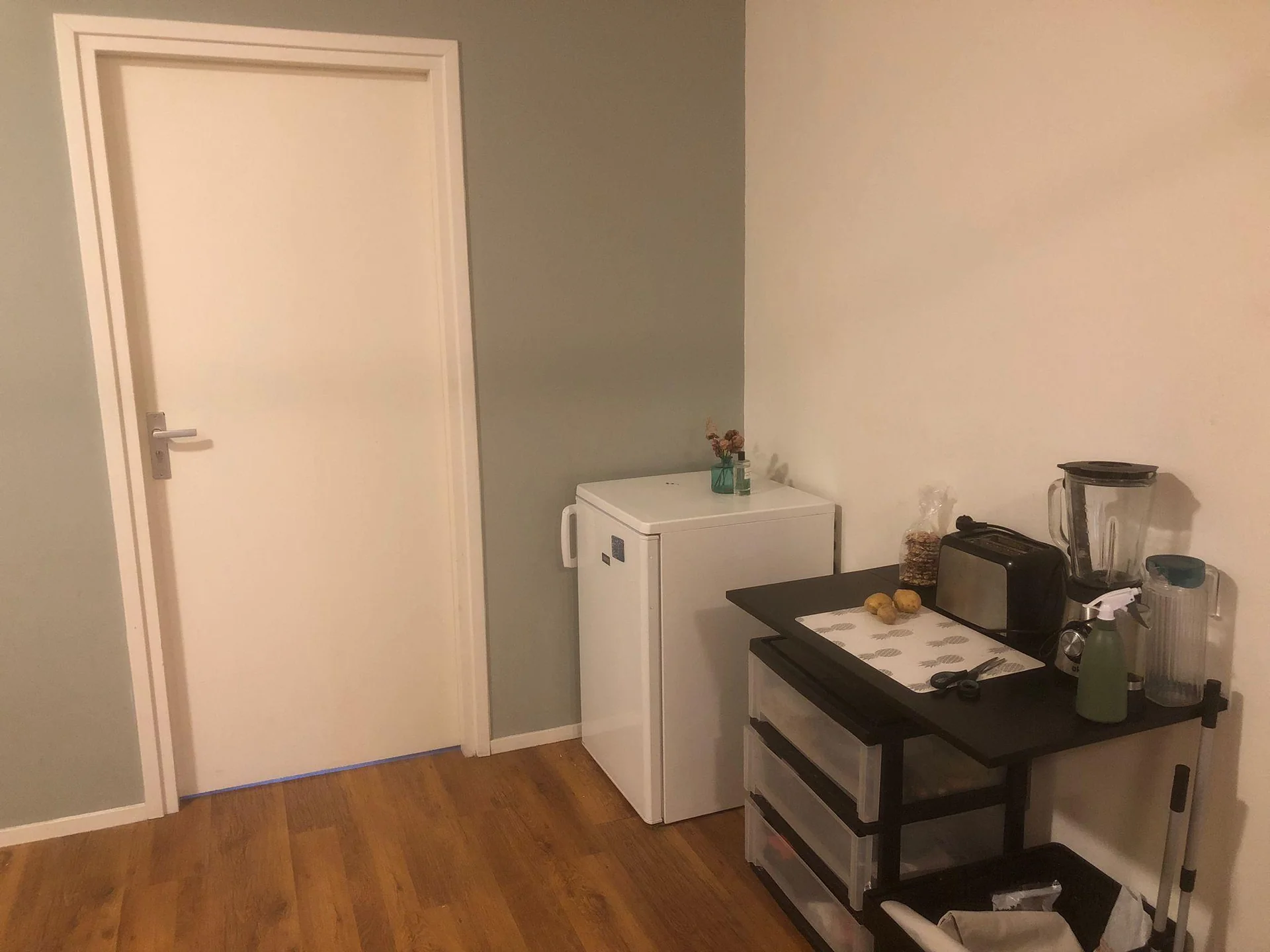 geblurde versie van de foto als achtergrond