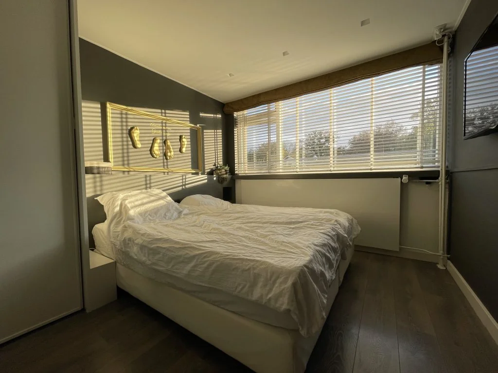 geblurde versie van de foto als achtergrond