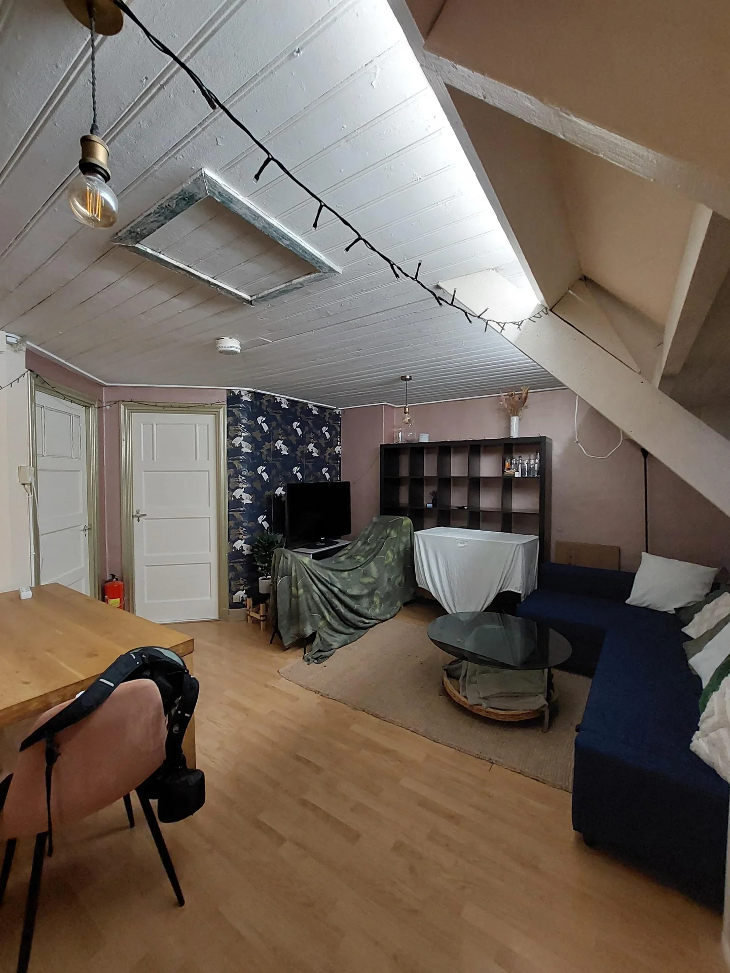 geblurde versie van de foto als achtergrond