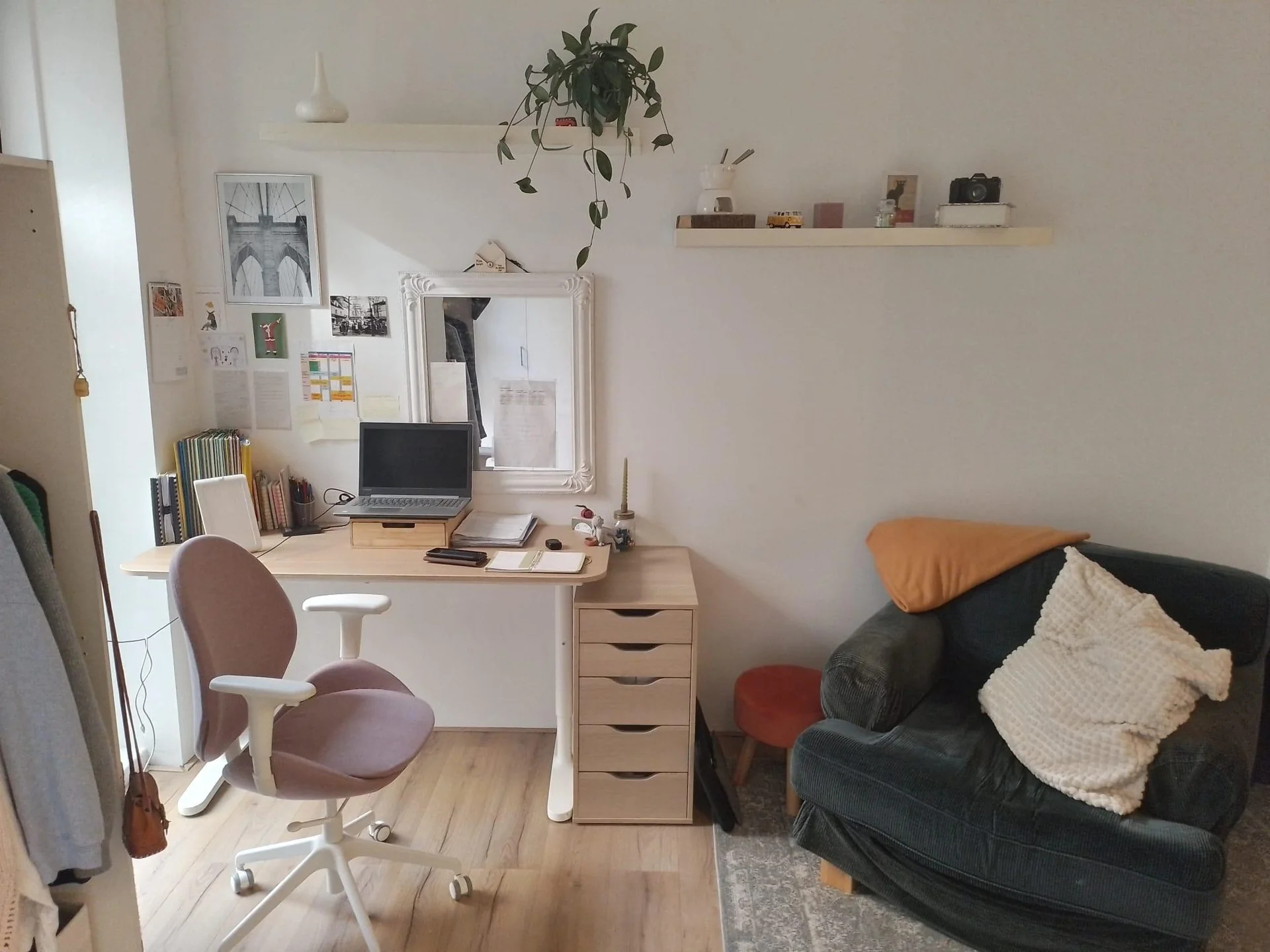 geblurde versie van de foto als achtergrond