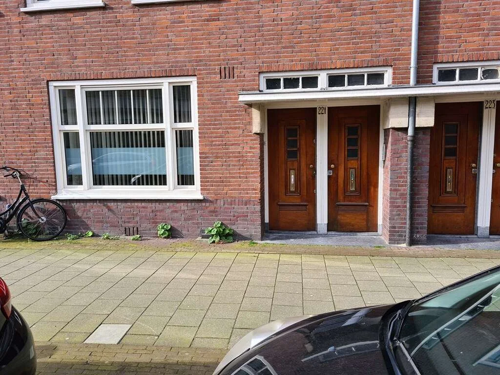 geblurde versie van de foto als achtergrond