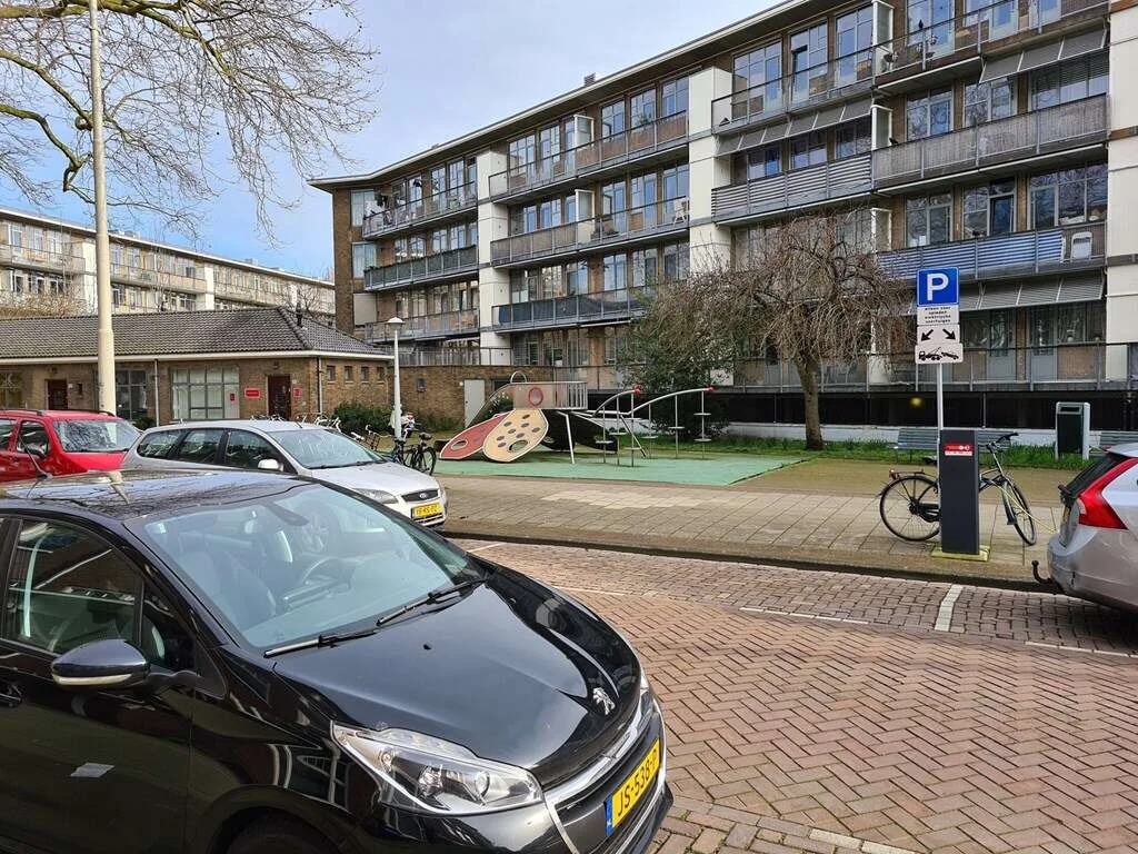 geblurde versie van de foto als achtergrond