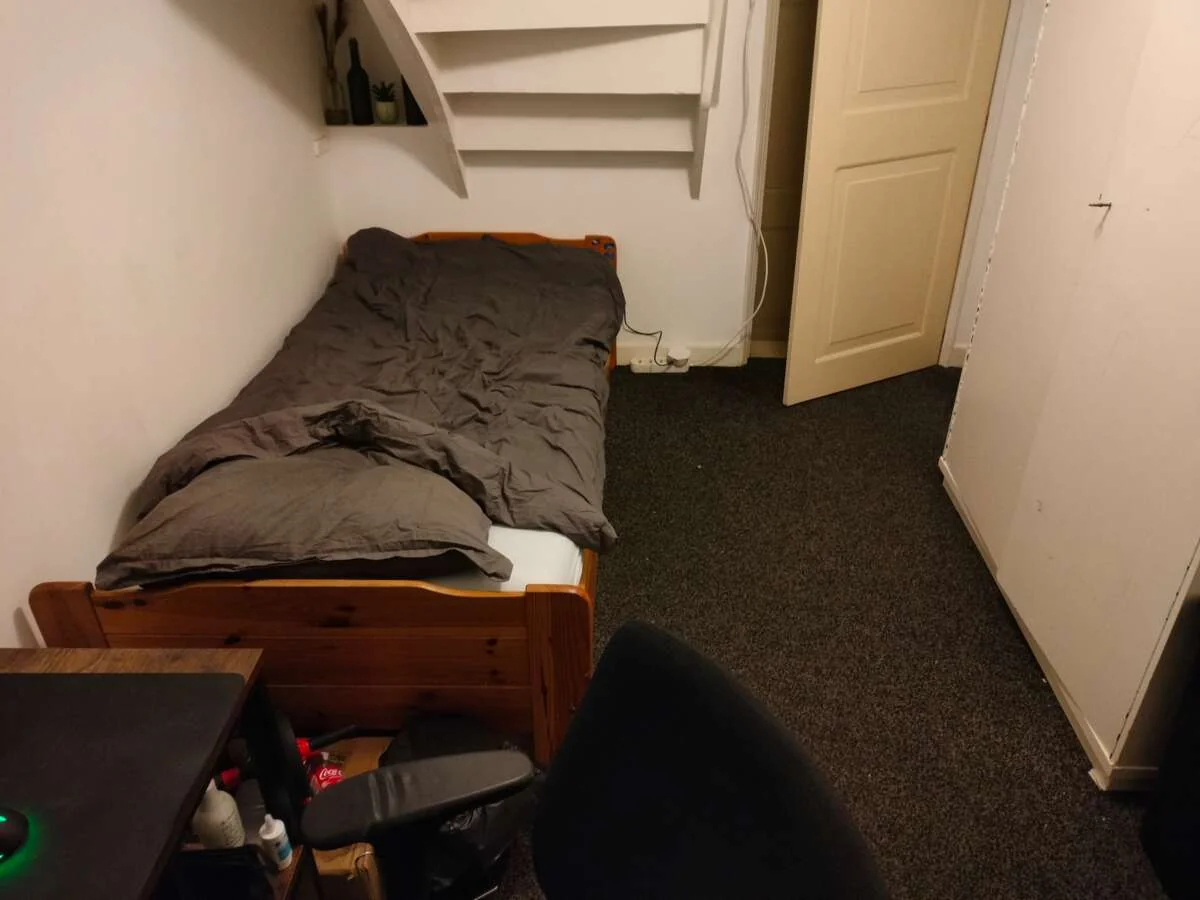 geblurde versie van de foto als achtergrond