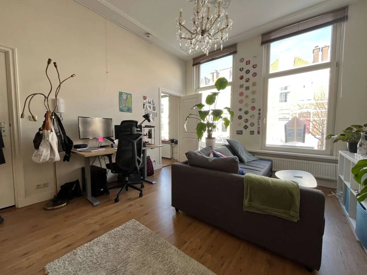 geblurde versie van de foto als achtergrond