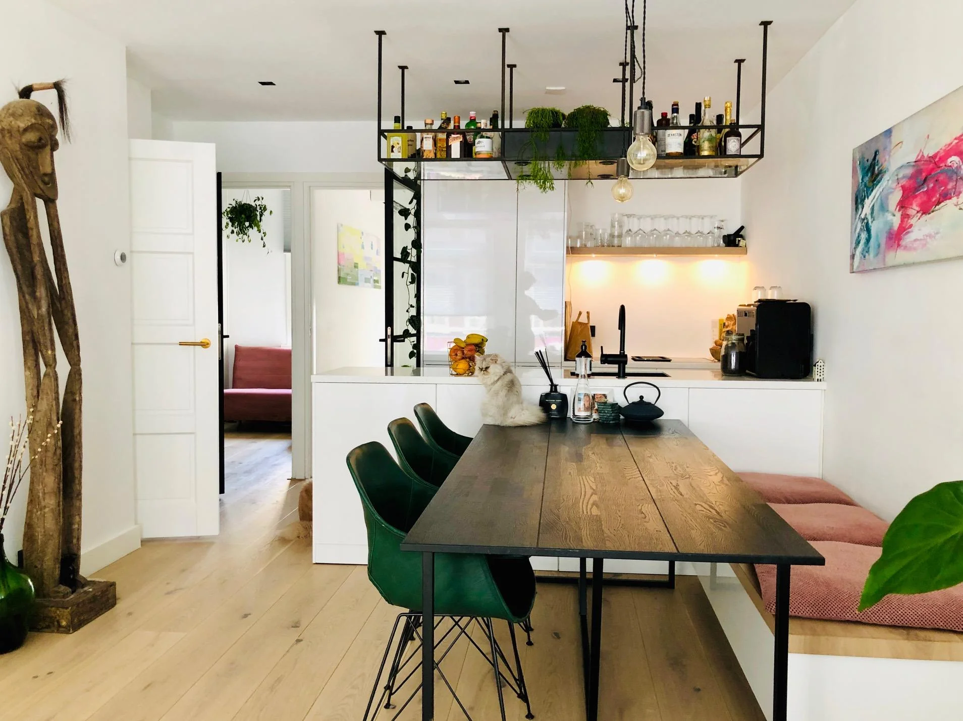 geblurde versie van de foto als achtergrond