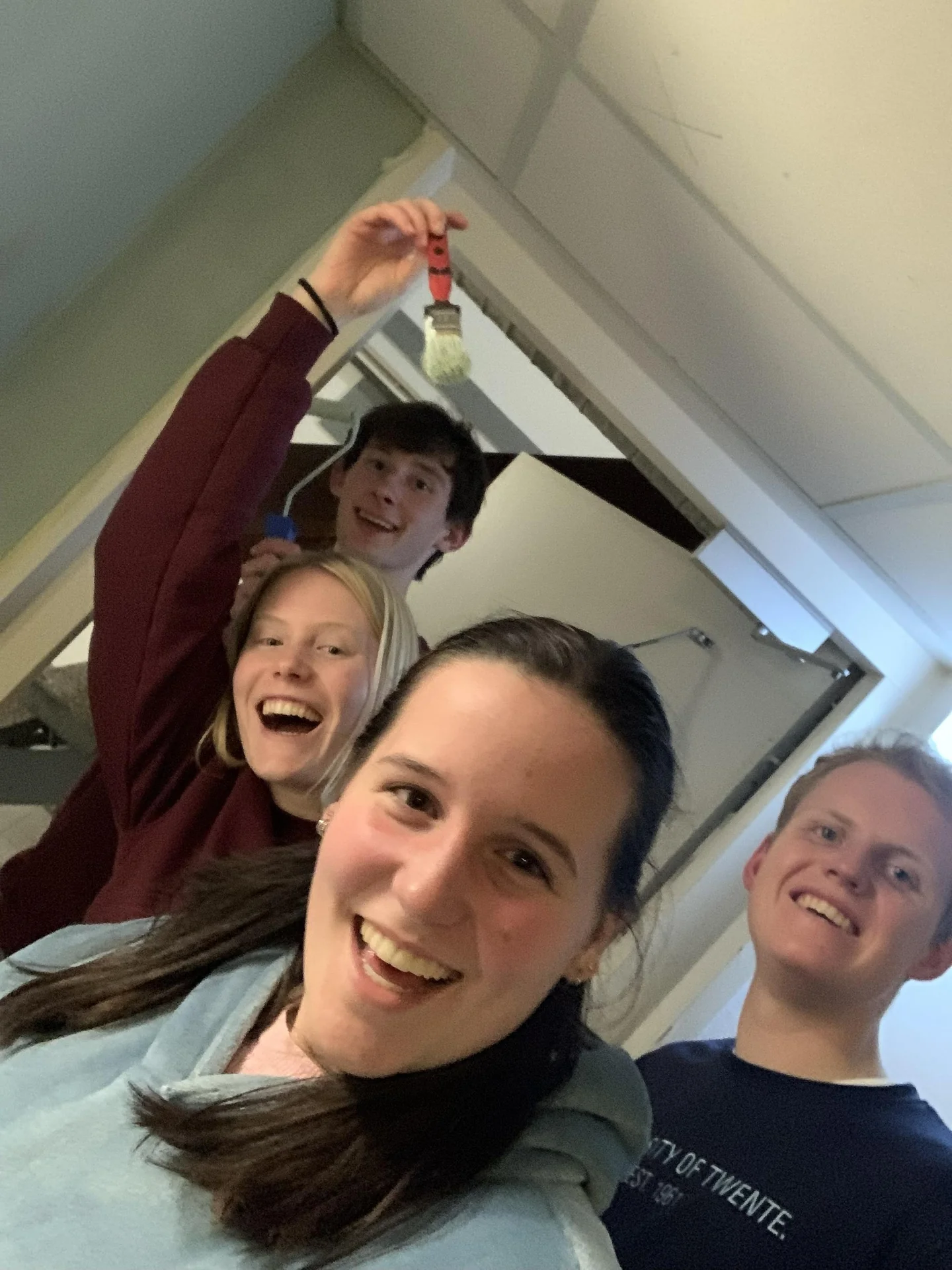 geblurde versie van de foto als achtergrond