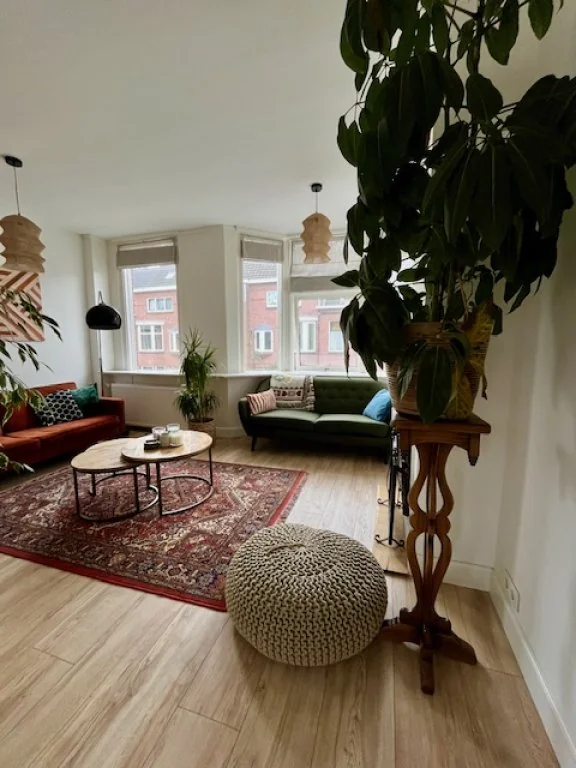 geblurde versie van de foto als achtergrond