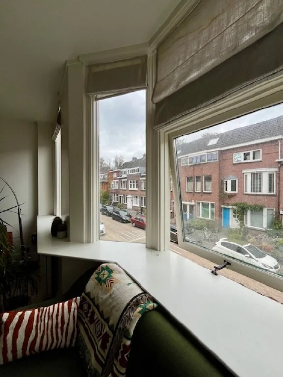 geblurde versie van de foto als achtergrond