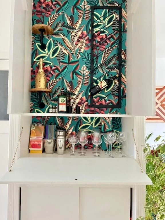 geblurde versie van de foto als achtergrond