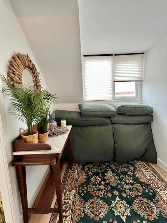 geblurde versie van de foto als achtergrond