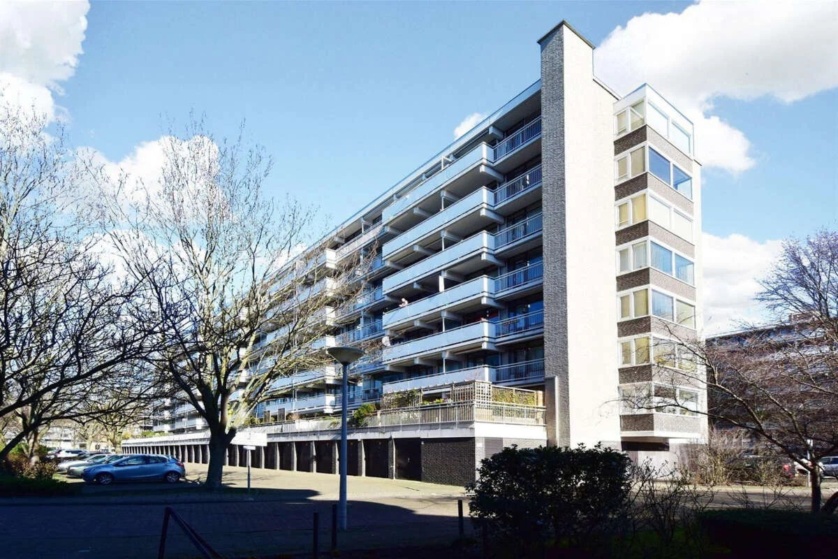 geblurde versie van de foto als achtergrond