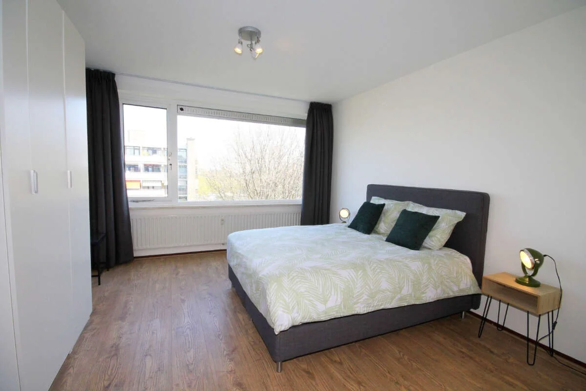 geblurde versie van de foto als achtergrond